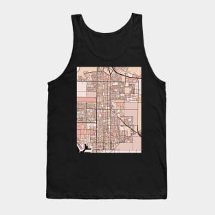 Oxnard Map Pattern in Soft Pink Pastels Tank Top